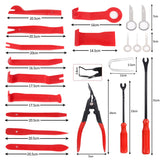 65pcs Car Trim Removal Tool Set Pry Bar Dash Kit - Rear View