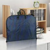 Blue Men Suit Garment Bag Zippered Dustproof Travel Organizer