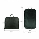 Blue Men Suit Garment Bag Zippered Dustproof Travel Organizer - Close-Up Angle