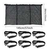 145x145CM Heavy Duty Pool Toy Storage Net Bag Adjustable Organizer - Front View