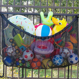 145x145CM Heavy Duty Pool Toy Storage Net Bag Adjustable Organizer - Low Angle