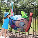 145x145CM Heavy Duty Pool Toy Storage Net Bag Adjustable Organizer - Extra Image