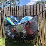 145x145CM Heavy Duty Pool Toy Storage Net Bag Adjustable Organizer - Extra Image
