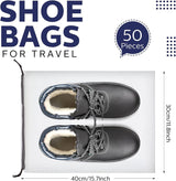 10PCS Travel Shoe Bags Portable Storage Pouch Drawstring Dust Organizer - Front View