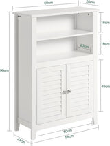 Bathroom Cabinet Shelf Storage Unit - Side View
