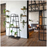 Takasho 4 Tier Modern Plant Stand - Front View