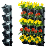 Quint vertical garden with 3 frames and 15 pots - Side View
