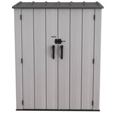 Lifetime Vertical Shed With Shelves - Top-Down View
