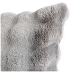 Luxe faux fur cushion 55 x 55cm grey