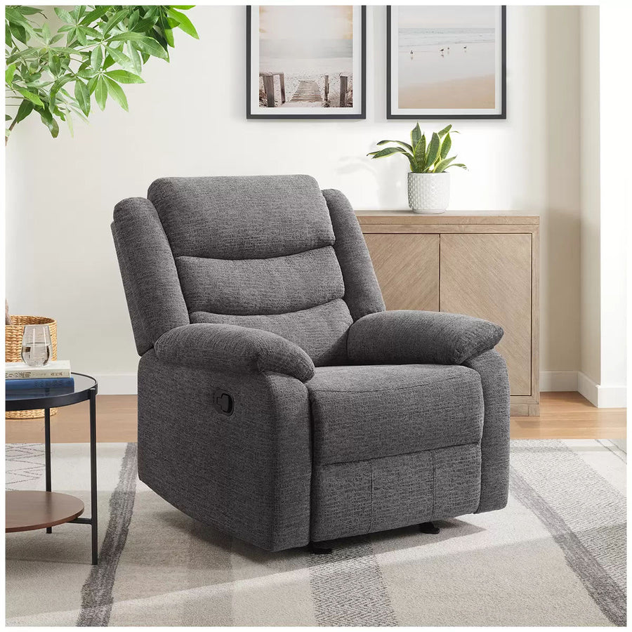 Fabric glider recliner