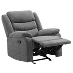 Fabric glider recliner