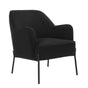 Hugo upholstered armchair black