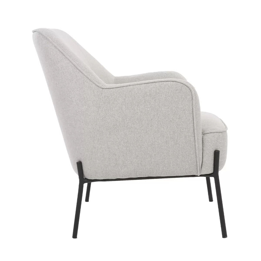 Hugo upholstered armchair ivory