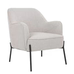 Hugo upholstered armchair ivory