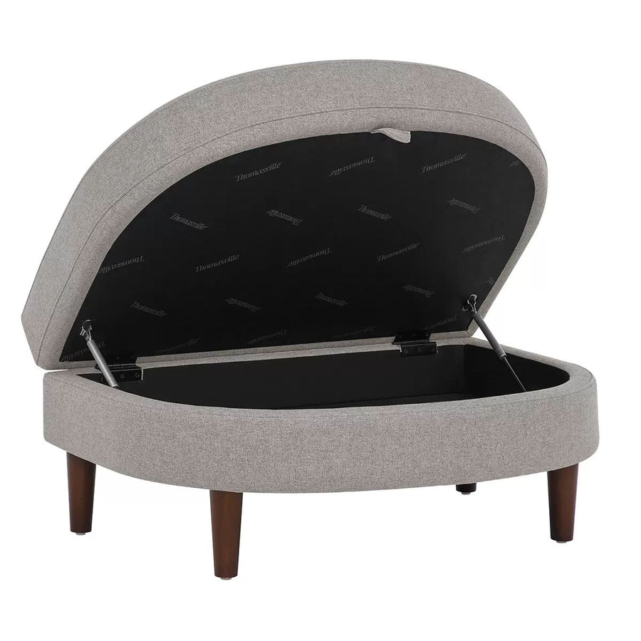 Accent Chair with Storage Ottoman