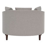 Accent Chair with Storage Ottoman - 45-Degree Angle