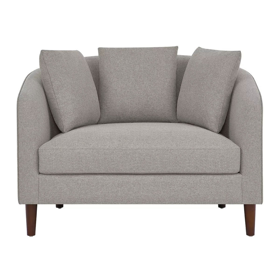 Accent Chair with Storage Ottoman