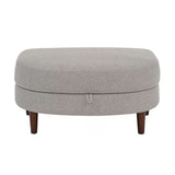 Accent Chair with Storage Ottoman