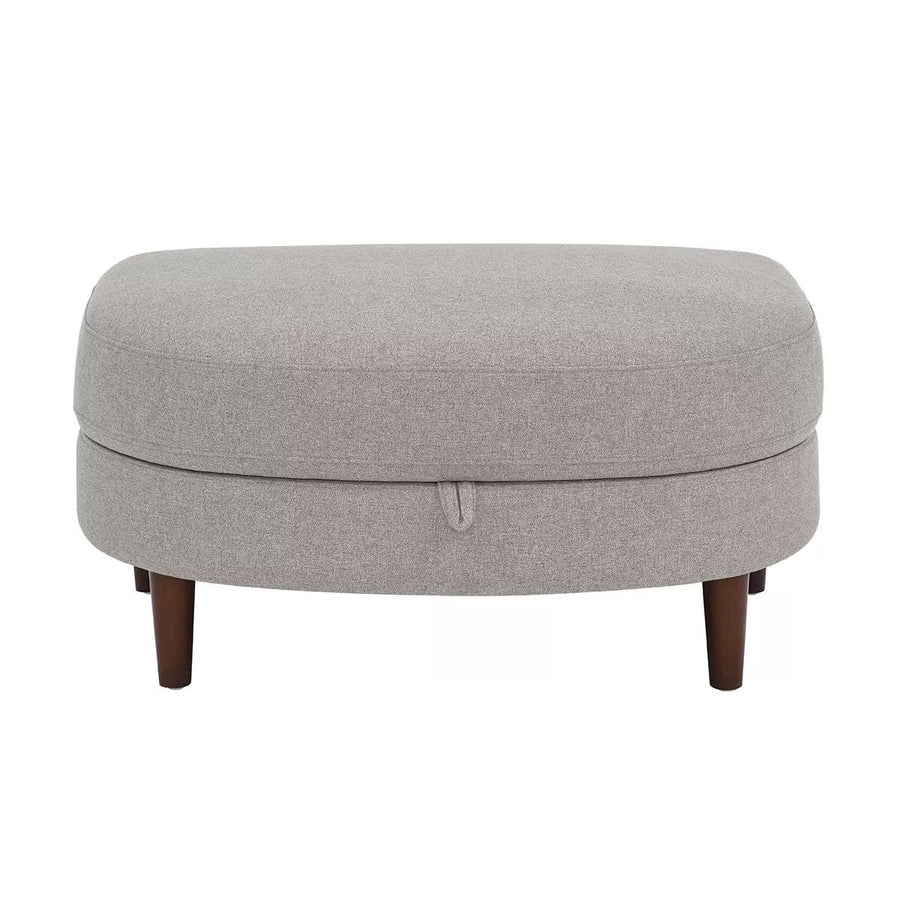 Accent Chair with Storage Ottoman