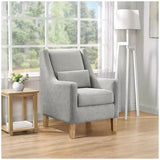 Fabric accent chair - Low Angle
