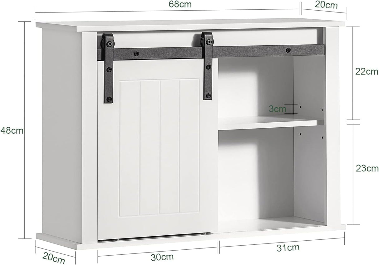 Sleek Modern Bathroom Storage Wall Cabinet