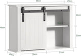 Sleek Modern Bathroom Storage Wall Cabinet - Side View