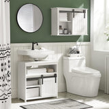Sleek Modern Bathroom Storage Wall Cabinet - Top-Down View