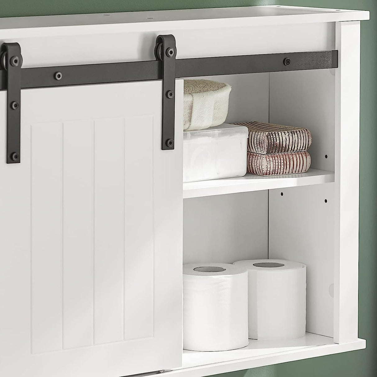 Sleek Modern Bathroom Storage Wall Cabinet