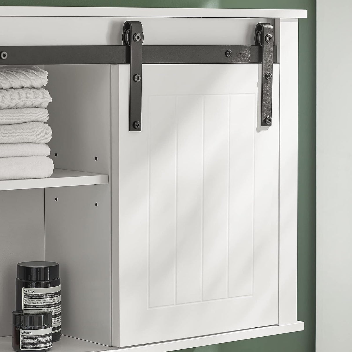 Sleek Modern Bathroom Storage Wall Cabinet