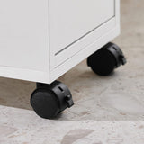 Slim Rolling Storage Cabinet with Tray and Drawers - Extra Image