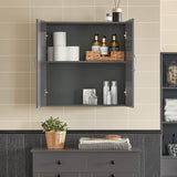 Wall Storage Cabinet Unit Double Doors - Front View