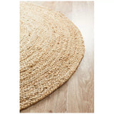Atrium polo natural indoor rug 240 x 240cm - Side View