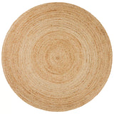 Atrium polo natural indoor rug 240 x 240cm - Rear View