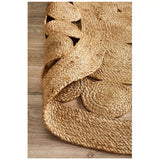 Atrium pilu natural rug 200 x 200cm - Front View