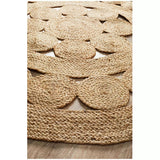 Atrium pilu natural rug 150 x 150cm