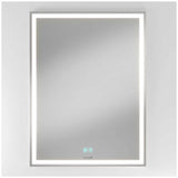 Aurea integrated led plug in wall mirror - Side View