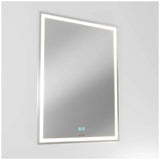 Aurea integrated led plug in wall mirror - Top-Down View