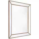 Zeta wall mirror large antique gold