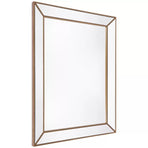 Zeta wall mirror large antique gold