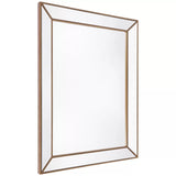 Zeta wall mirror large antique gold