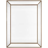 Zeta wall mirror large antique gold