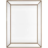 Zeta wall mirror large antique gold - Front View