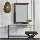 Zeta wall mirror large antique gold - Top-Down View