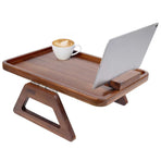 Smart Design Acacia Sofa Armrest Tray