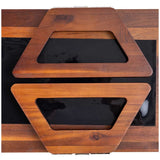 Smart Design Acacia Sofa Armrest Tray