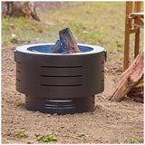 Dante low smoke firepit - 45-Degree Angle