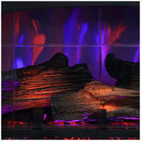Infrared electric fireplace stove heater - Front View
