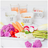 Serving set 5 piece - Top-Down View