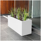 Designer Planter Box 900 x 340 x 400mm Vibrant White - Front View