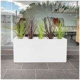 Designer Planter Box 900 x 340 x 400mm Vibrant White - Side View